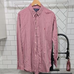 Ralph Lauren Yarmouth Button Down Shirt Men’s 17 34/35 Cotton Long Sleeve